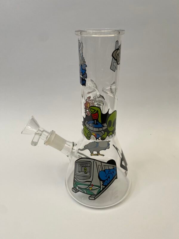 Glass Ice Bong Percolator City Squadafum