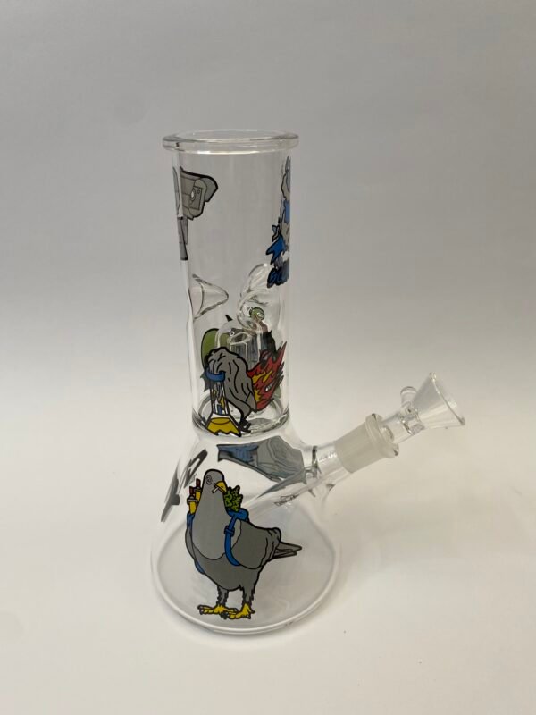 Glass Ice Bong Percolator City Squadafum
