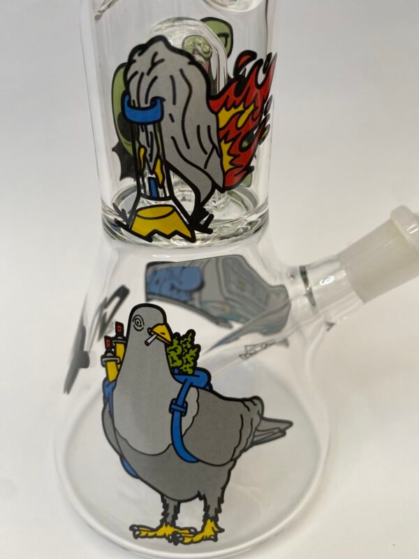 Glass Ice Bong Percolator City Squadafum