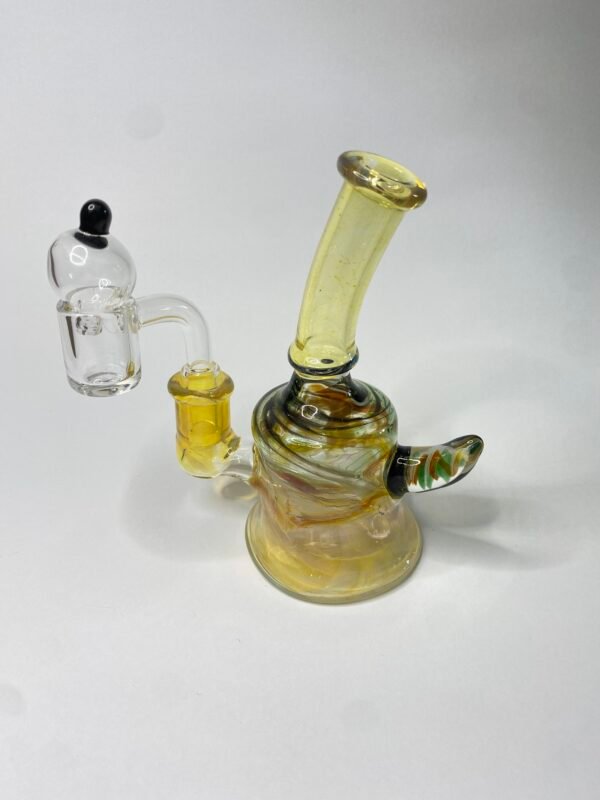 Bong rig mediano color + banger y caps