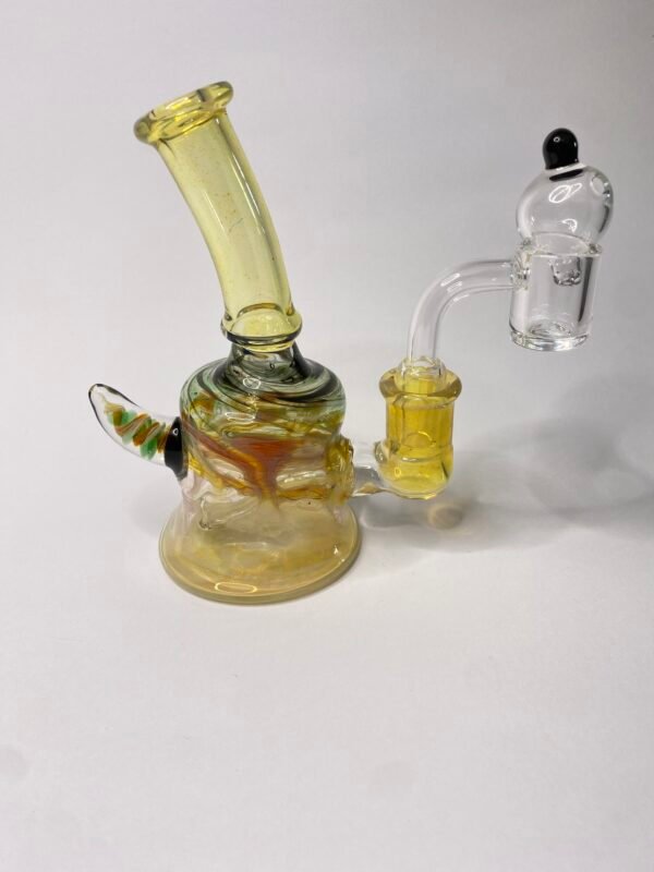Bong rig mediano color + banger y caps