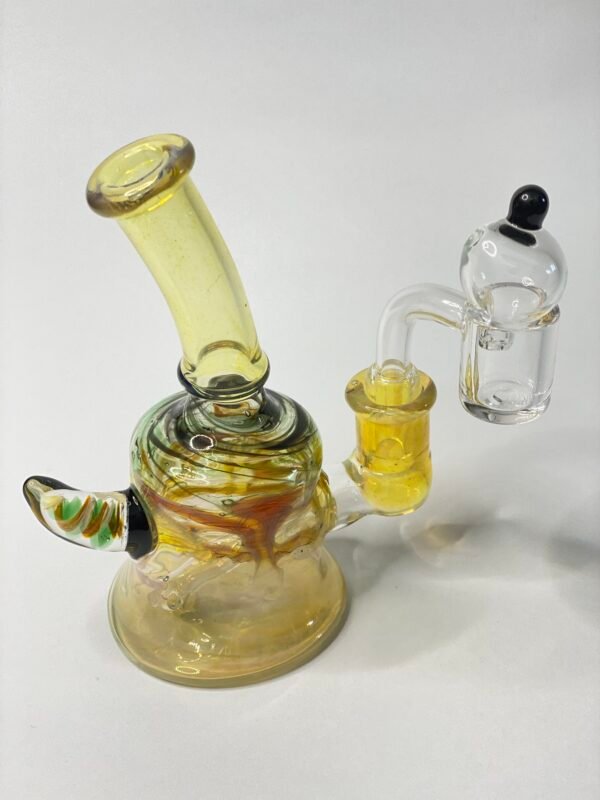 Bong rig mediano color + banger y caps