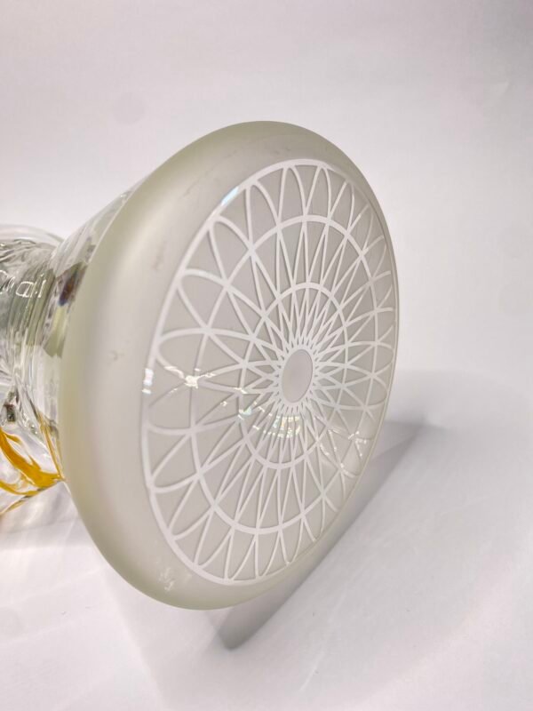 Yellow Sandblasted Beaker Calvo Glass