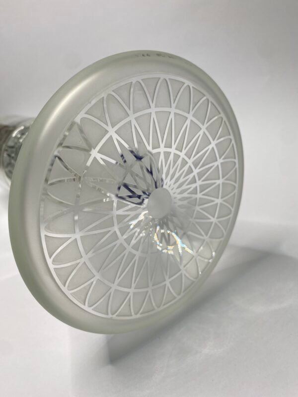 Blue Sandblasted Beaker Calvo Glass