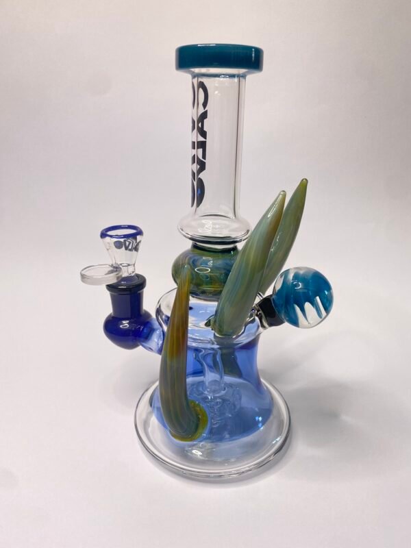 Four Horn Rig Blue Calvo Glass