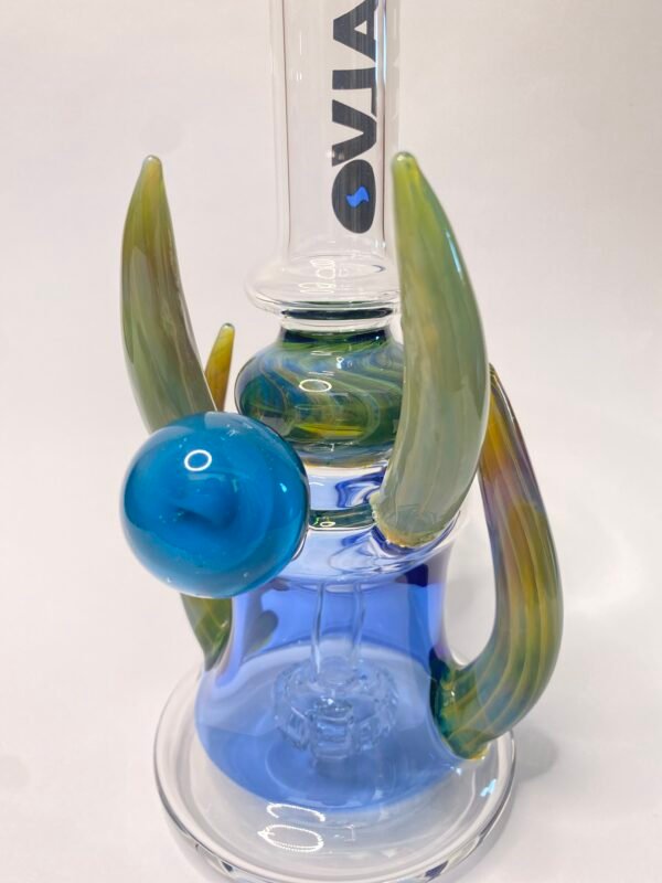 Four Horn Rig Blue Calvo Glass