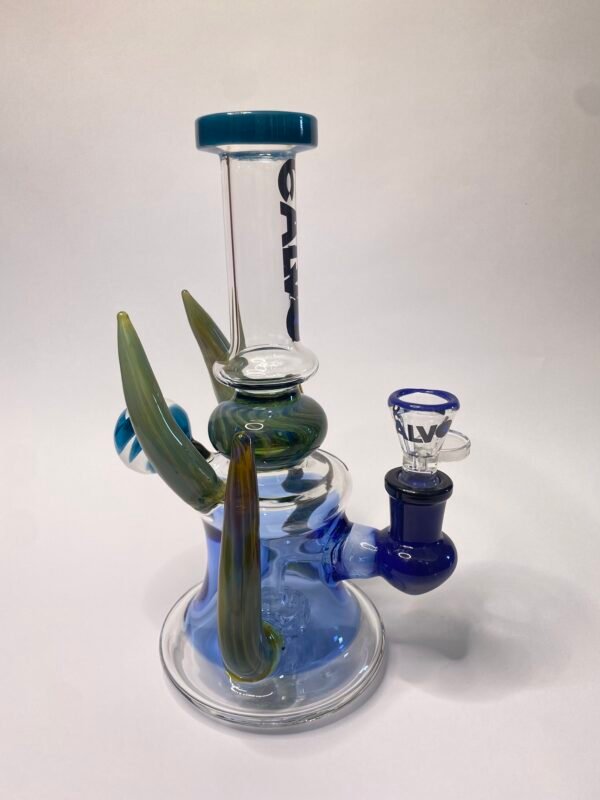 Four Horn Rig Blue Calvo Glass