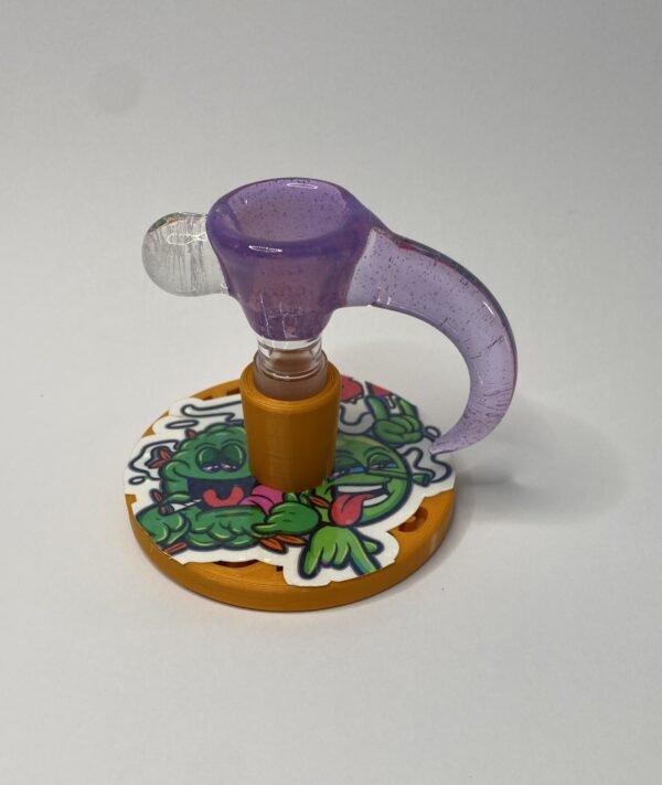 Bowl macho 14 mm soplado en vidrio morado