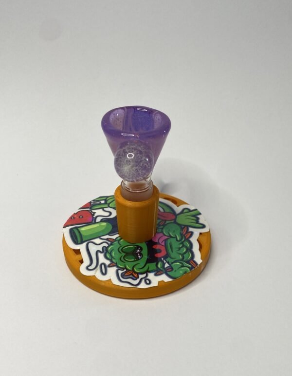 Bowl macho 14 mm soplado en vidrio morado
