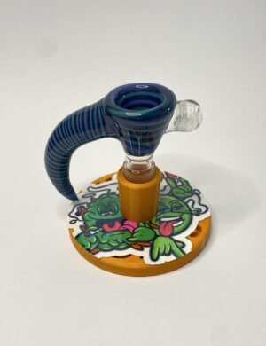 Bowl macho 14 mm soplado en vidrio multicolor blue