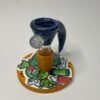 Bowl macho 14 mm soplado en vidrio multicolor blue