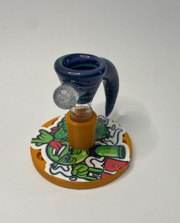 Bowl macho 14 mm soplado en vidrio multicolor blue