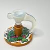 Bowl macho 14 mm soplado en vidrio blanco