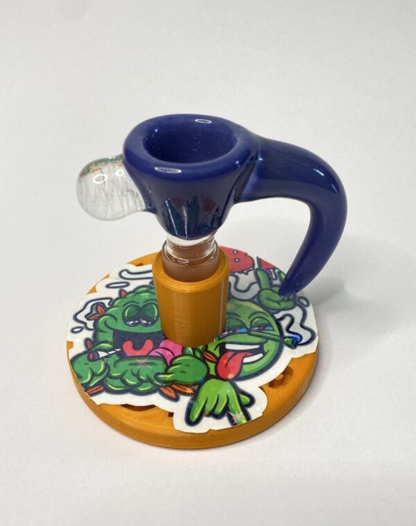 Bowl macho 14 mm soplado en vidrio azul