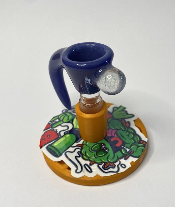 Bowl macho 14 mm soplado en vidrio azul