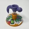 Bowl macho 14 mm soplado en vidrio violeta azulado