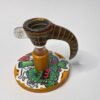 Bowl macho 14 mm soplado en vidrio multicolor gris