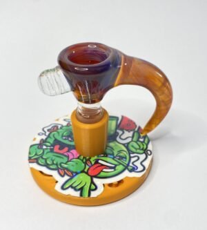 Bowl macho 14 mm soplado en vidrio amber purple