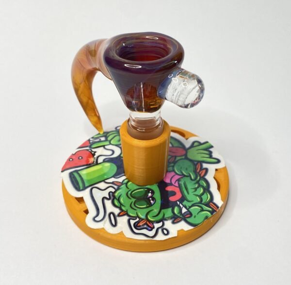 Bowl macho 14 mm soplado en vidrio amber purple