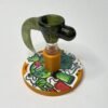 Bowl macho 14 mm soplado en vidrio verde oliva