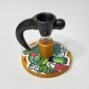 Bowl macho 14 mm soplado en vidrio negro