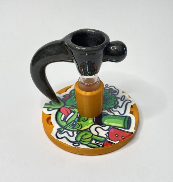 Bowl macho 14 mm soplado en vidrio negro