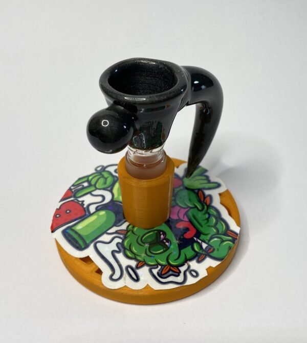 Bowl macho 14 mm soplado en vidrio negro